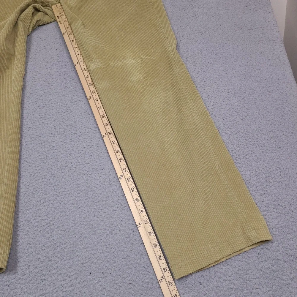 Tommy Bahama Pants Mens 35x32 Brown‎ Tan Silk Blend Corduroy Flat Front Chino
